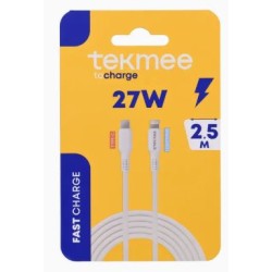 Câble Type-C vers Lightning 2,5M – Charge Rapide 27W